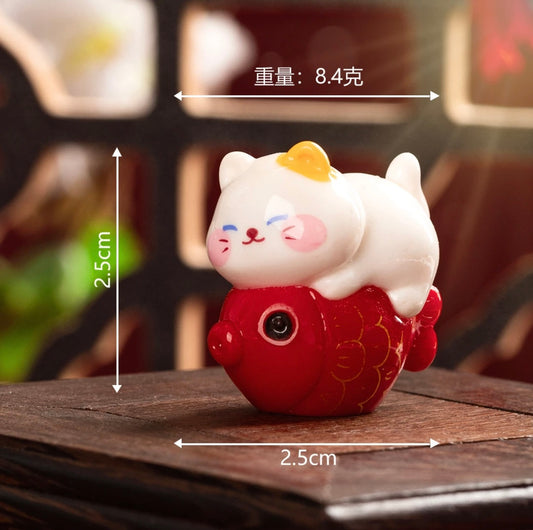 Cute New Year Mini Fortune Cat 可爱新年迷你招财猫