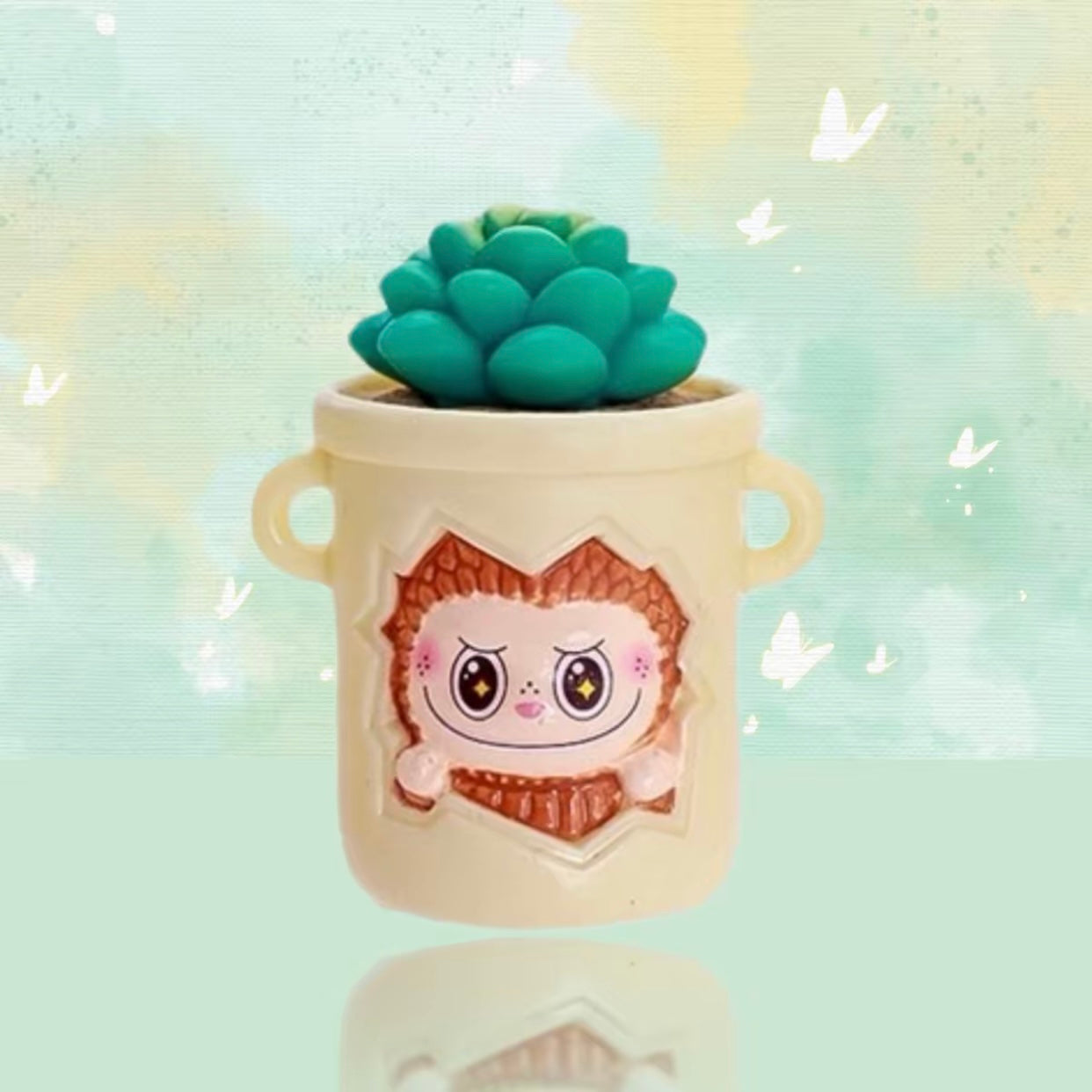 Succulent Labubu Potted Plant 多肉拉布布盆栽萌粒