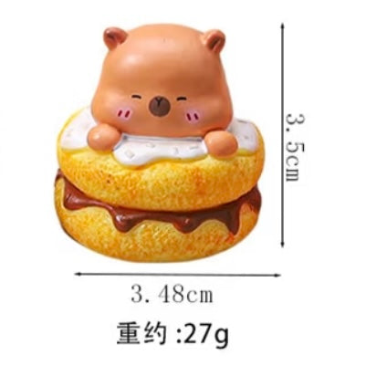 8-Piece Chill Capybara Dessert 8款卡皮甜品摆件