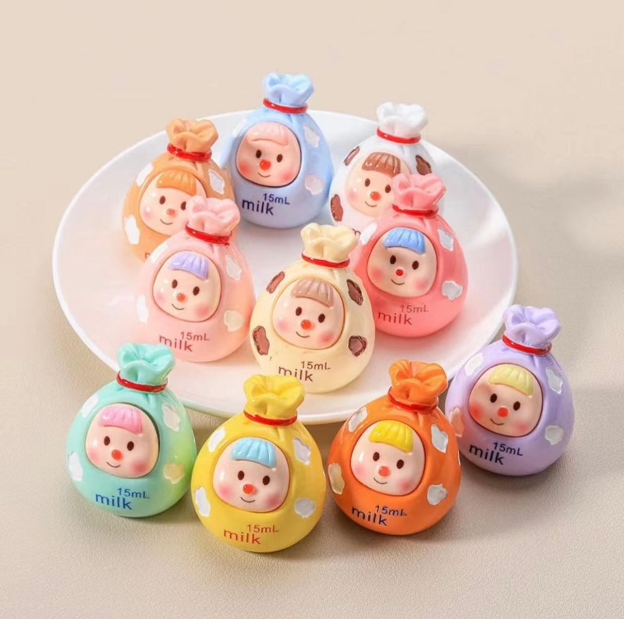 Cute Milk Money Bag Duomei Mengli 可爱牛奶钱袋子多妹萌粒