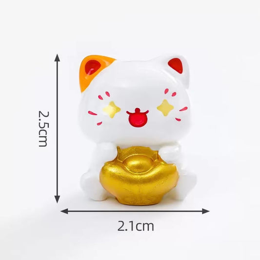 Cute New Year Lucky Cat 景观可爱新年招财猫公仔萌粒