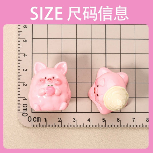 10-Piece Three-Dimensional Pink Piggy 10款立体粉猪