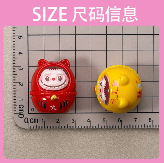 Lucky Cat Daruma Labubu 招财猫达摩拉布布