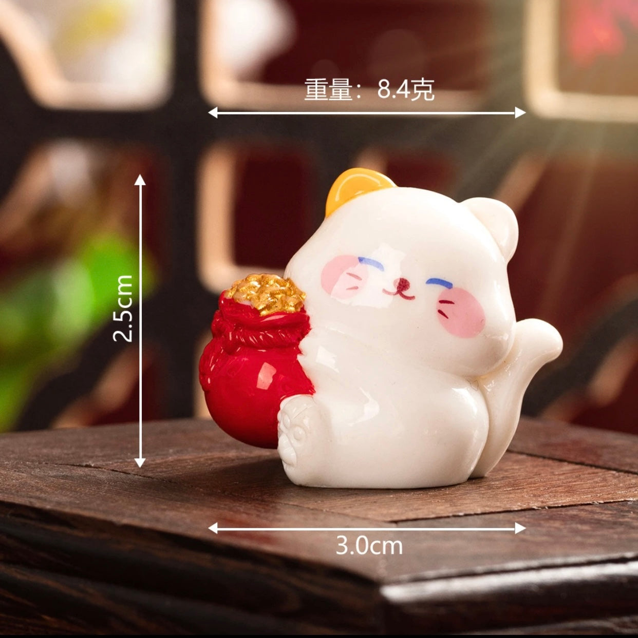 Cute New Year Mini Fortune Cat 可爱新年迷你招财猫