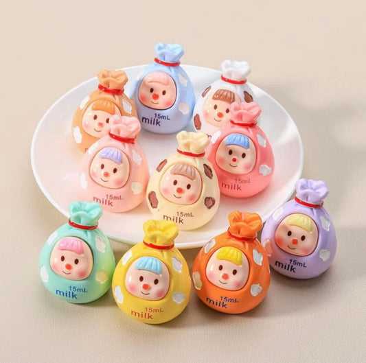 Cute Milk Money Bag Duomei Mengli 可爱牛奶钱袋子多妹萌粒