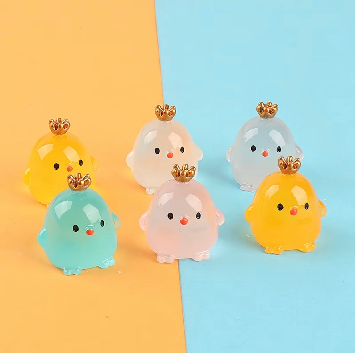 Luminous 3D Mini Crown Chicken 夜光立体迷你皇冠小鸡
