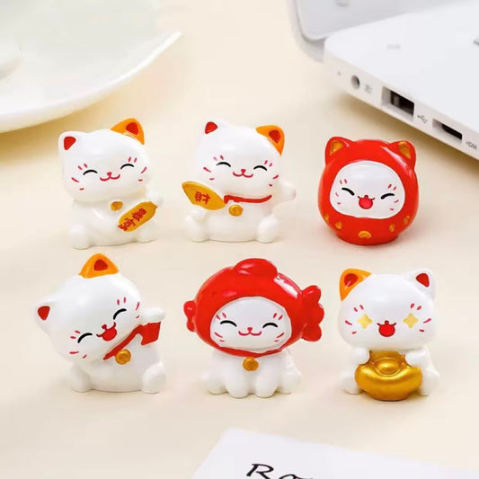 Cute New Year Lucky Cat 景观可爱新年招财猫公仔萌粒
