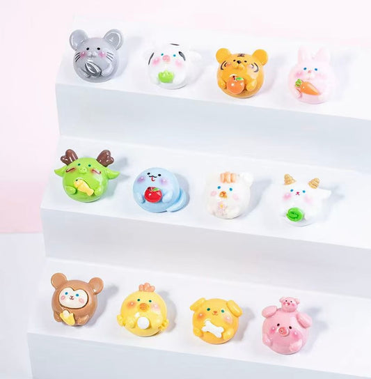 12-Piece Cute Chinese Zodiac 12生肖可爱小公仔萌粒