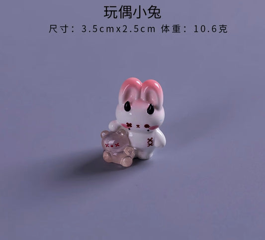 Pink & Black Rabbit 粉黑小免子